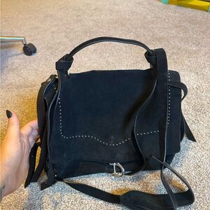Rebecca Minkoff Black Suede Satchel